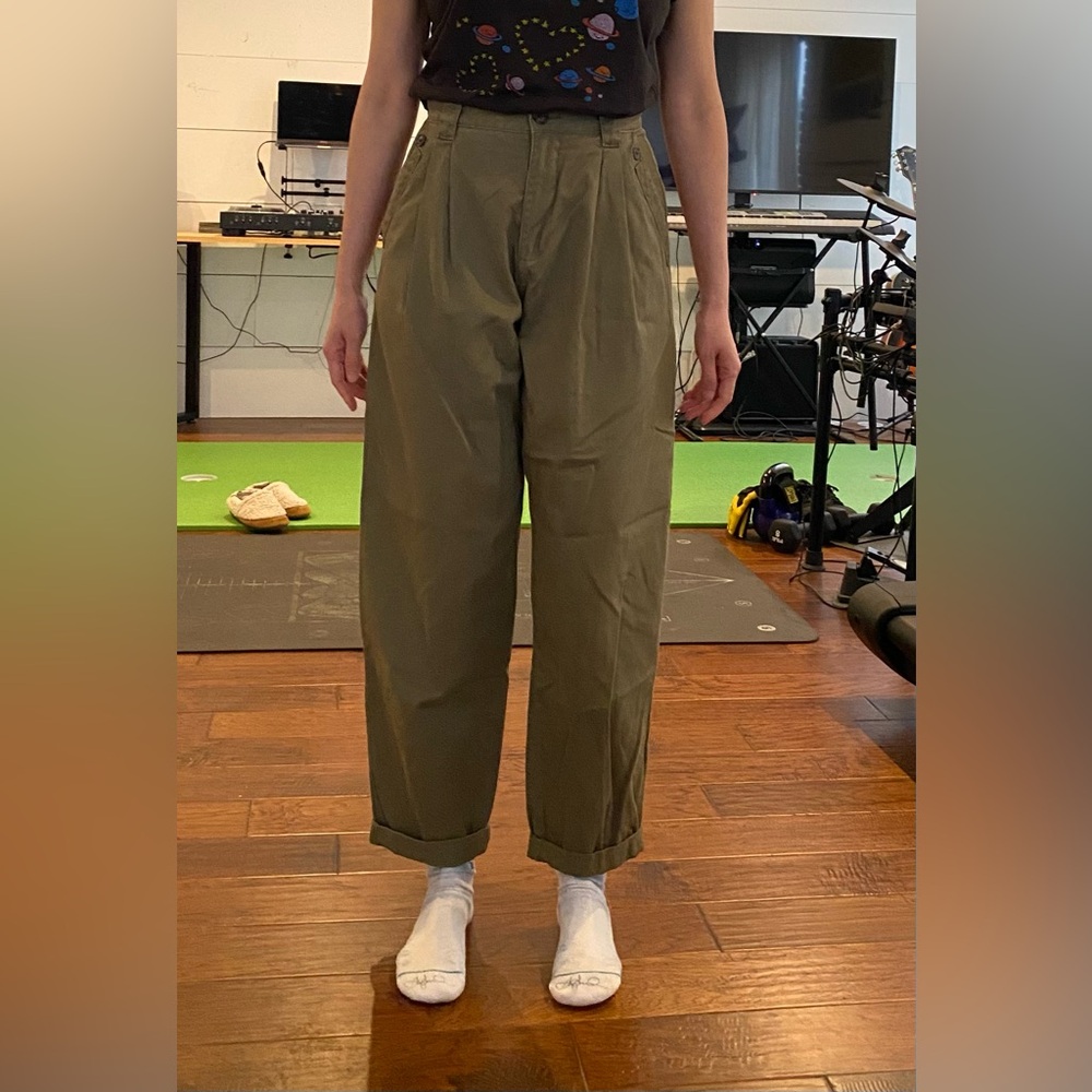 Topshop barrel leg trousers